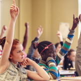 girls in classroom diversity