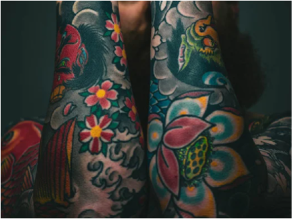 colorful arm tattoos